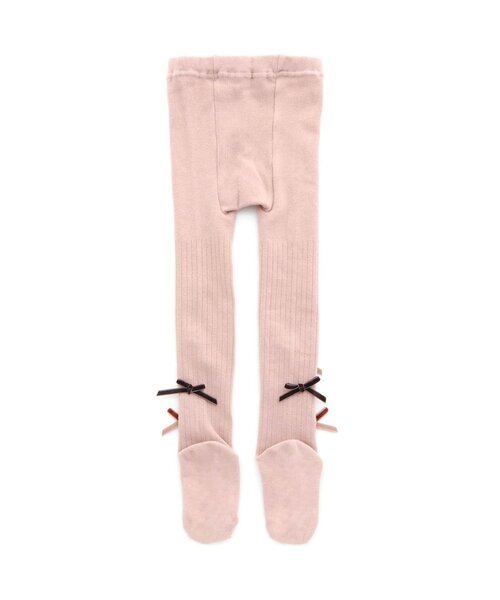 apres les cours（アプレレクール）の「リボン付きタイツ（タイツ/ストッキング・キッズ・ブラック/アイボリー/ピンク・90/140/120/100/110）」の10枚目の写真