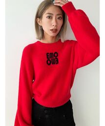 EMODA | ジャガードロゴニット(ニット/セーター)