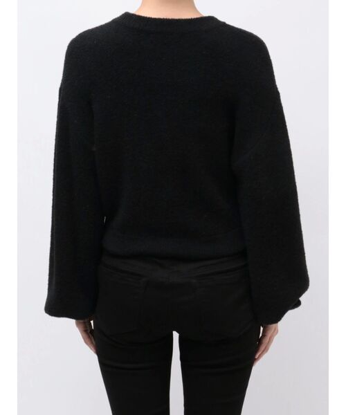 EMODA(エモダ)の「ジャガードロゴニット(ニット/セーター・レディース・ブルー/レッド/ブラック/ベージュ・FREE)」の21枚目の写真