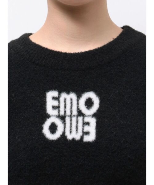 EMODA(エモダ)の「ジャガードロゴニット(ニット/セーター・レディース・ブルー/レッド/ブラック/ベージュ・FREE)」の22枚目の写真