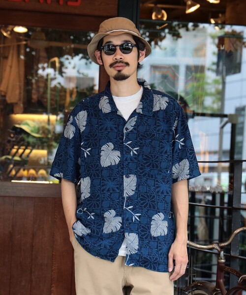 セール】REMI RELIEF × BEAMS PLUS / 別注 Cut Jacquard Aloha