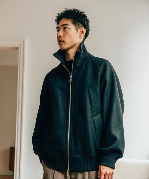 EDIFICE(エディフィス)の「SUPER 110’s ブレンド メルトン リブブルゾン(その他アウター・メンズ・ネイビー/グレー・MEDIUM/LARGE)」の19枚目の写真