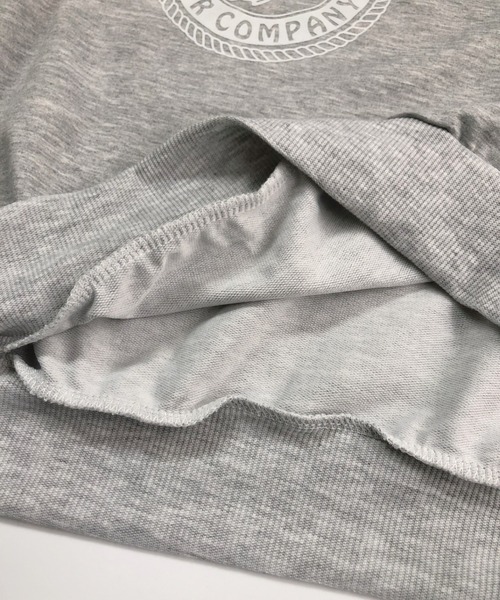 CANVAS+(キャンバスプラス)の「【CANVAS+】カレッジ風プリントハーフジップパーカー(パーカー・レディース・グレー/ブラック・M)」の14枚目の写真