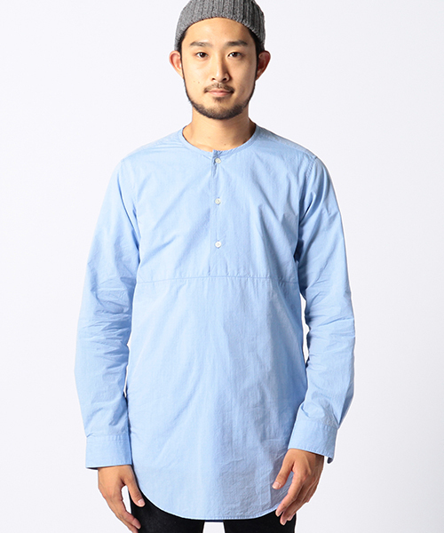 BEAMS SCYE ビームス　サイ　ナイロンプルオーバー BEAMS（ビームス）Scye / Cotton Jersey Long Sleeve T-Shirt（T