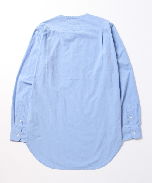 BEAMS(ビームス)の「BEAMS / プルオーバー ロング ノーカラーシャツ(シャツ/ブラウス・メンズ・サックスブルー/ネイビー/ホワイト・SMALL/MEDIUM/LARGE)」の17枚目の写真
