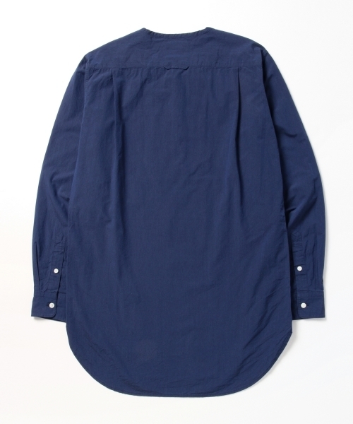 BEAMS(ビームス)の「BEAMS / プルオーバー ロング ノーカラーシャツ(シャツ/ブラウス・メンズ・サックスブルー/ネイビー/ホワイト・SMALL/MEDIUM/LARGE)」の13枚目の写真
