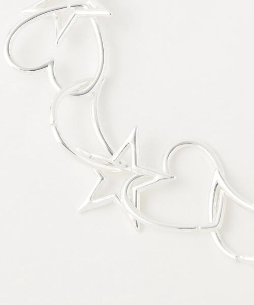 Jieda(ジエダ)の「<JieDa> 2WAY スター ムーン ハート チェーン(ネックレス・メンズ・シルバー・FREE)」の10枚目の写真