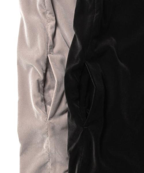 Ray BEAMS（レイビームス）の「Ray BEAMS / ベッチン ワイド オールインワン（サロペット/オーバーオール・レディース・シルバー/ブラック・0/1）」の4枚目の写真