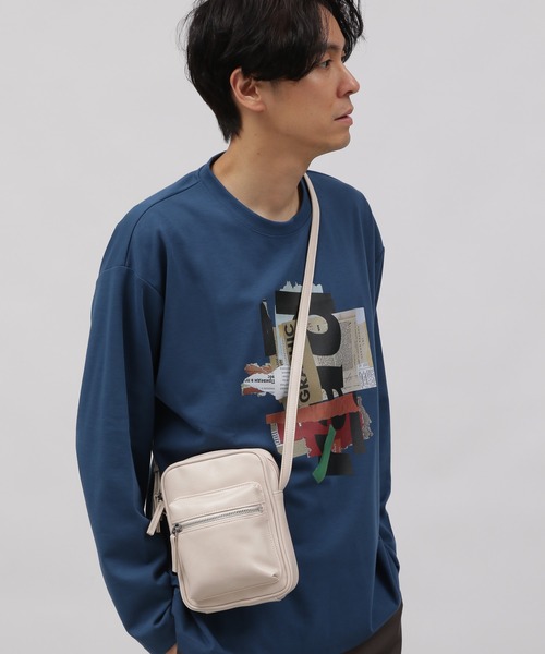 LAKOLE（ラコレ）の「ジップショルダーバッグ / 991664（ショルダーバッグ・メンズ・ブラック/オフホワイト/サンドグレー・FREE）」の22枚目の写真