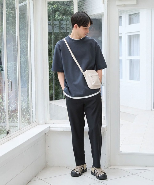 LAKOLE（ラコレ）の「ジップショルダーバッグ / 991664（ショルダーバッグ・メンズ・ブラック/オフホワイト/サンドグレー・FREE）」の21枚目の写真