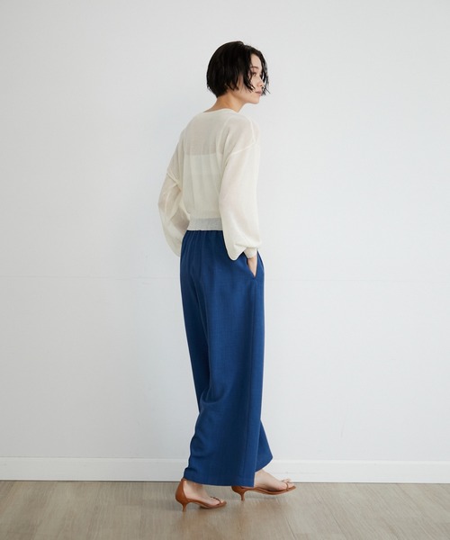 INED CLARO（イネドクラロ）の「2WAYシアーカーディガン（カーディガン/ボレロ・レディース・ブラック/ピンク/グリーン系その他/アイボリー・フリー）」の11枚目の写真