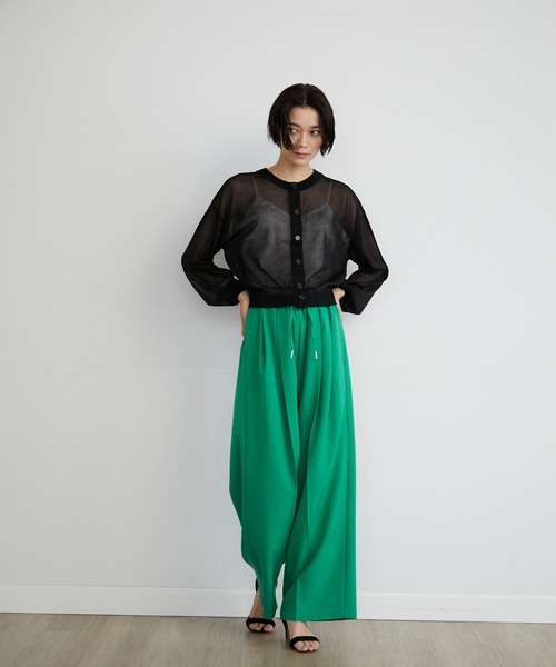 INED CLARO（イネドクラロ）の「2WAYシアーカーディガン（カーディガン/ボレロ・レディース・ブラック/ピンク/グリーン系その他/アイボリー・フリー）」の13枚目の写真