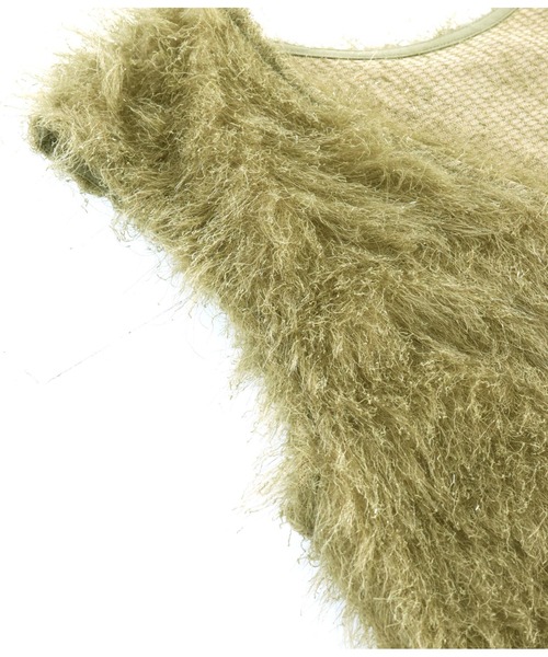 Settimissimo（セッティミッシモ）の「スパーリングシャギー Vネック 2WAYジレ ベスト（ベスト・レディース・アイボリー/オリーブ・FREE）」の20枚目の写真