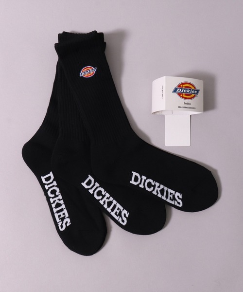 Dickies(ディッキーズ)の「(GA)【Dickies】【3足セット】ブランドロゴマーク クルーソックス(ソックス/靴下・メンズ・ブラック/オフホワイト/ホワイト・23-25cm/25-27CM)」の5枚目の写真