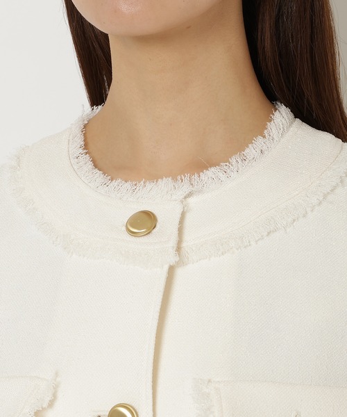 新品未使用品　ローズティアラ　ジレ Rose Tiara（ローズティアラ）の「ツイードジレ（ベスト）」 - WEAR