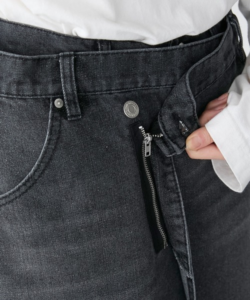 forksy.（フォルクシー）の「【forksy.】デニムミニラップスカート（デニムスカート・レディース・ダークグレー/ブルー・FREE）」の22枚目の写真