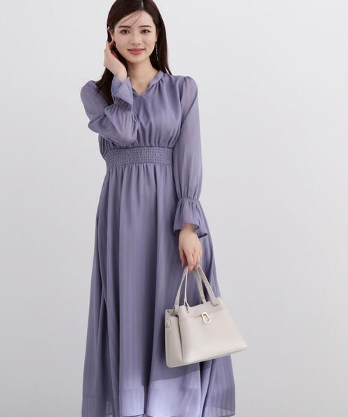 PROPORTION BODY DRESSING（プロポーションボディドレッシング）の「＜Ｅ＞シアーストライプマキシワンピース / 1214147301（ワンピース・レディース・ダークグレー/ブルー・SMALL/MEDIUM）」の2枚目の写真