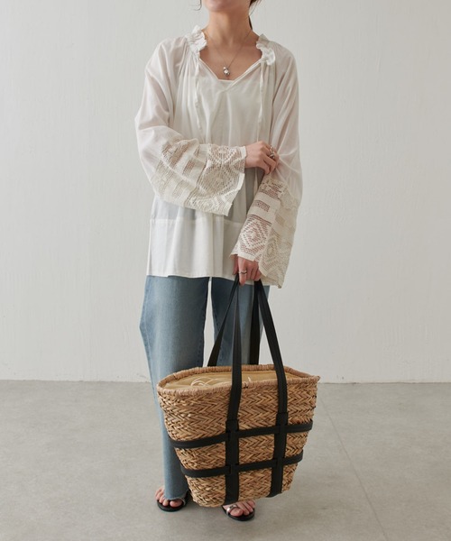 PAPILLONNER(パピヨネ)の「ベルトカゴバッグ(ショルダーバッグ・レディース・ブラック・FREE)」の14枚目の写真