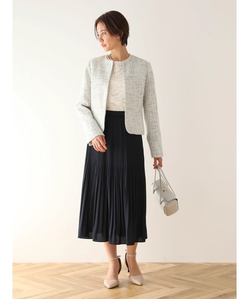 ef-de（エフデ）の「ef-de　レースクルーネックブラウス（シャツ/ブラウス・レディース・アイボリー/ダークネイビー・M/L）」の9枚目の写真