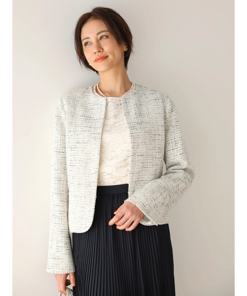 ef-de（エフデ）の「ef-de　レースクルーネックブラウス（シャツ/ブラウス・レディース・アイボリー/ダークネイビー・M/L）」の11枚目の写真