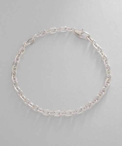 COCOSHNIK(ココシュニック)の「シルバー デザインチェーン フラットオーバルリンクブレスレット(ブレスレット・レディース・シルバー・17)」の5枚目の写真
