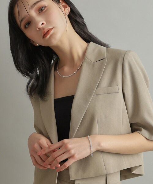 COCOSHNIK(ココシュニック)の「シルバー デザインチェーン フラットオーバルリンクブレスレット(ブレスレット・レディース・シルバー・17)」の8枚目の写真