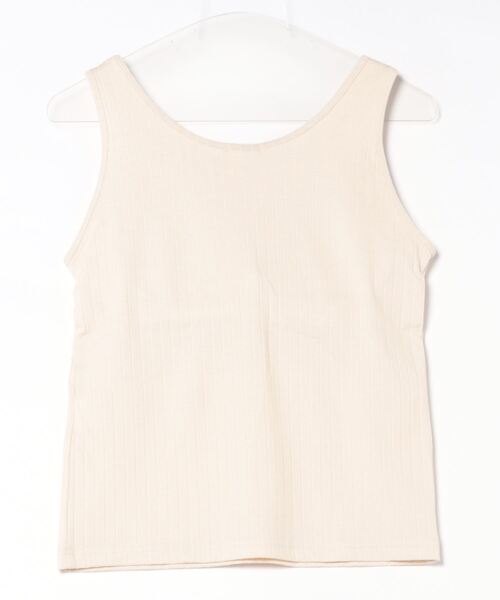 Honeys（ハニーズ）の「カップ付きタンクトップトップ（タンクトップ・レディース・オフホワイト/ライトベージュ/ブラック/ライトカーキ/モカ/ダークブルー・L/M/S/LL）」の17枚目の写真