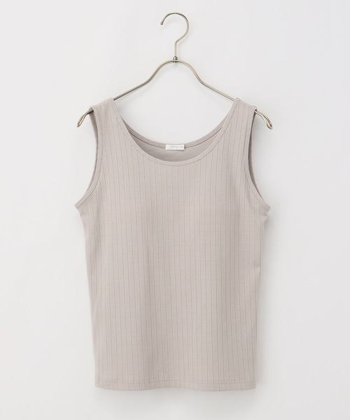 Honeys（ハニーズ）の「カップ付きタンクトップトップ（タンクトップ・レディース・オフホワイト/ライトベージュ/ブラック/ライトカーキ/モカ/ダークブルー・L/M/S/LL）」の19枚目の写真