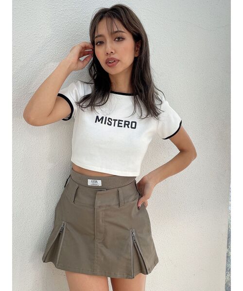 GYDA（ジェイダ）の「ウエストリブ スカートライクショートパンツ（スカート・レディース・カーキ/ブラック・FREE）」の11枚目の写真