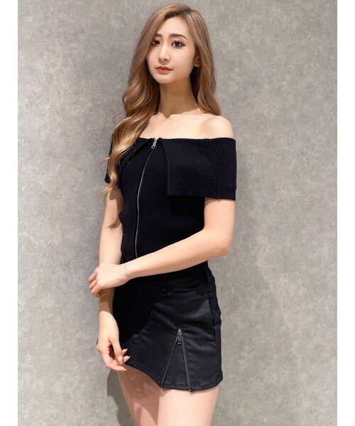 GYDA（ジェイダ）の「ウエストリブ スカートライクショートパンツ（スカート・レディース・カーキ/ブラック・FREE）」の15枚目の写真