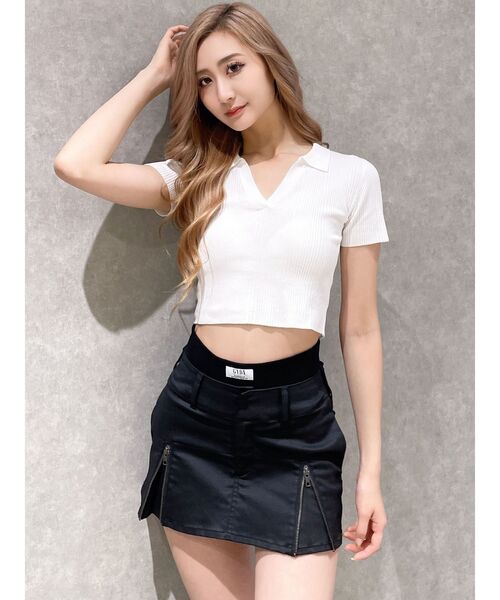 GYDA（ジェイダ）の「ウエストリブ スカートライクショートパンツ（スカート・レディース・カーキ/ブラック・FREE）」の19枚目の写真