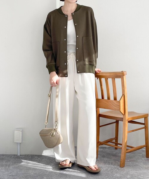 fredy emue（フレディエミュ）の「ダンボールニットスタジャン（ブルゾン・レディース・ブラック/カーキ/グレー・38）」の20枚目の写真