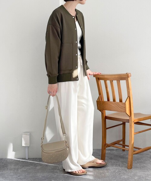 fredy emue（フレディエミュ）の「ダンボールニットスタジャン（ブルゾン・レディース・ブラック/カーキ/グレー・38）」の21枚目の写真