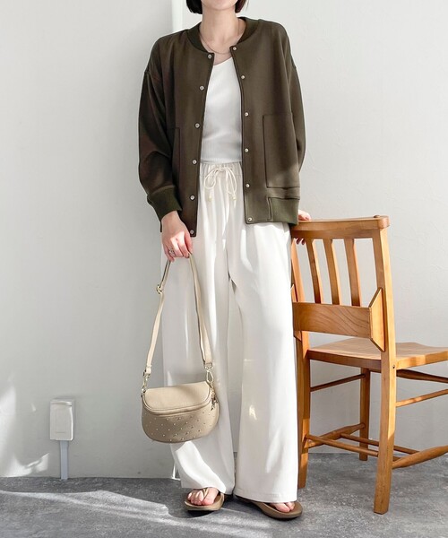 fredy emue（フレディエミュ）の「ダンボールニットスタジャン（ブルゾン・レディース・ブラック/カーキ/グレー・38）」の22枚目の写真