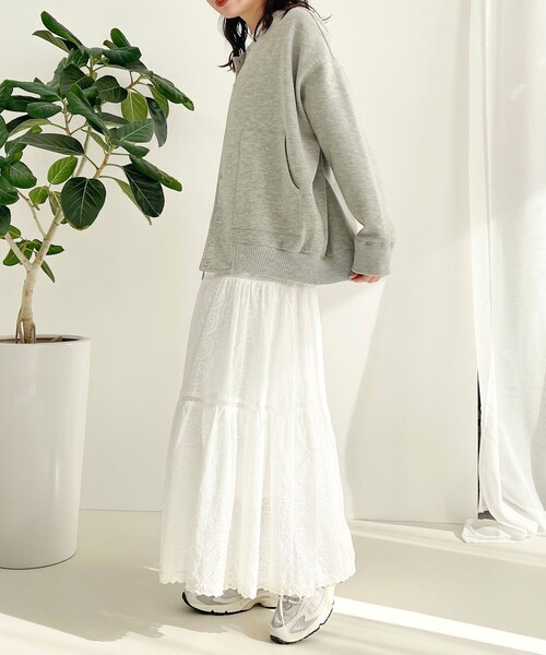 fredy emue（フレディエミュ）の「ダンボールニットスタジャン（ブルゾン・レディース・ブラック/カーキ/グレー・38）」の7枚目の写真