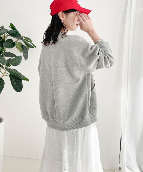 fredy emue（フレディエミュ）の「ダンボールニットスタジャン（ブルゾン・レディース・ブラック/カーキ/グレー・38）」の9枚目の写真