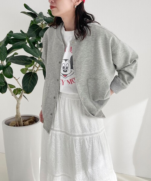 fredy emue（フレディエミュ）の「ダンボールニットスタジャン（ブルゾン・レディース・ブラック/カーキ/グレー・38）」の12枚目の写真