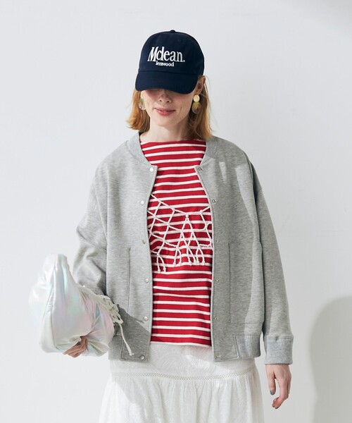 fredy emue（フレディエミュ）の「ダンボールニットスタジャン（ブルゾン・レディース・ブラック/カーキ/グレー・38）」の18枚目の写真