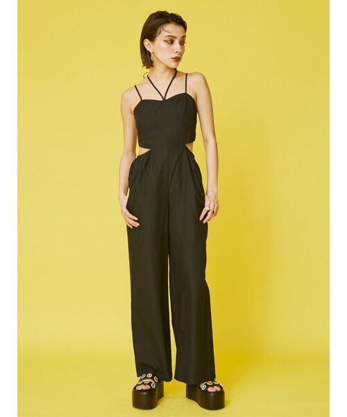 EVRIS（エヴリス）の「ビジューデザインプラットフォームサンダル（サンダル・レディース・ホワイト/ブラック・SMALL/MEDIUM/LARGE）」の4枚目の写真