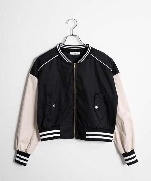 WEGO（ウィゴー）の「WEGO/配色デザインブルゾン（ブルゾン・レディース・アイボリー/ピンク/ブラック・FREE）」の17枚目の写真