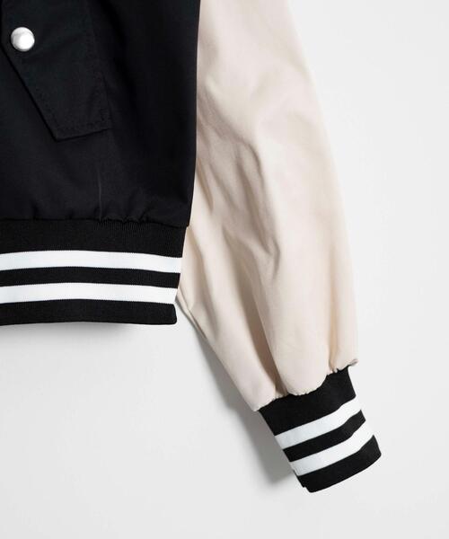 WEGO（ウィゴー）の「WEGO/配色デザインブルゾン（ブルゾン・レディース・アイボリー/ピンク/ブラック・FREE）」の20枚目の写真