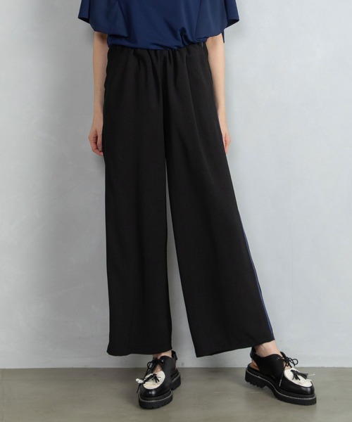 MARECHAL TERRE（マルシャルテル）の「セミワイドパイピングラインパンツ（その他パンツ・レディース・チャコールグレー/ブラック/ライトベージュ/ブルーパープル・SMALL/MEDIUM/LARGE）」の16枚目の写真