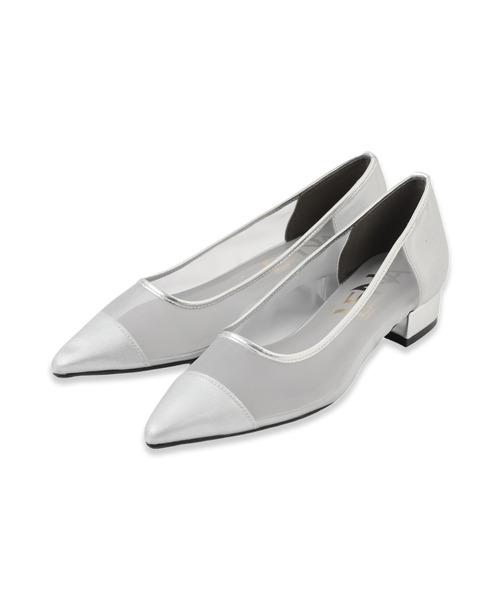 VICKY（ビッキー）の「【S～LLサイズ】ポインテッドトゥシアードットパンプス（パンプス・レディース・ブラック/ブラック系その他/シルバー系その他・24.5cm/23.5cm/24.0cm/23.0cm）」の3枚目の写真