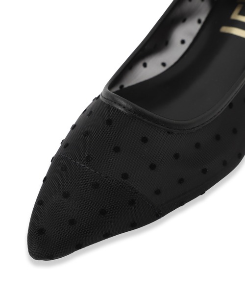VICKY（ビッキー）の「【S～LLサイズ】ポインテッドトゥシアードットパンプス（パンプス・レディース・ブラック/ブラック系その他/シルバー系その他・24.5cm/23.5cm/24.0cm/23.0cm）」の13枚目の写真