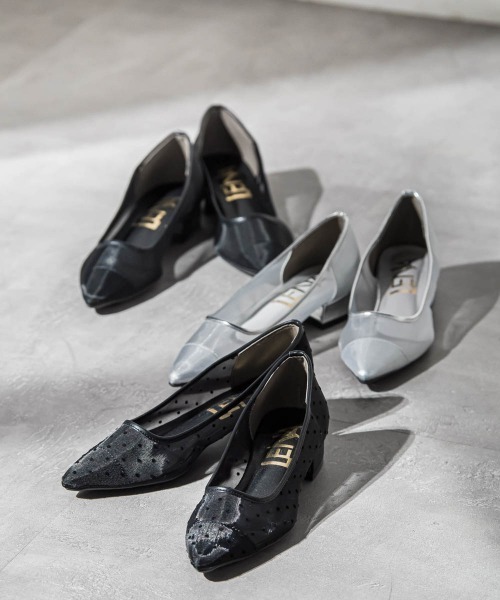 VICKY（ビッキー）の「【S～LLサイズ】ポインテッドトゥシアードットパンプス（パンプス・レディース・ブラック/ブラック系その他/シルバー系その他・24.5cm/23.5cm/24.0cm/23.0cm）」の16枚目の写真