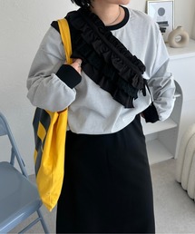 【2サイズ展開】配色ボーダーロンT