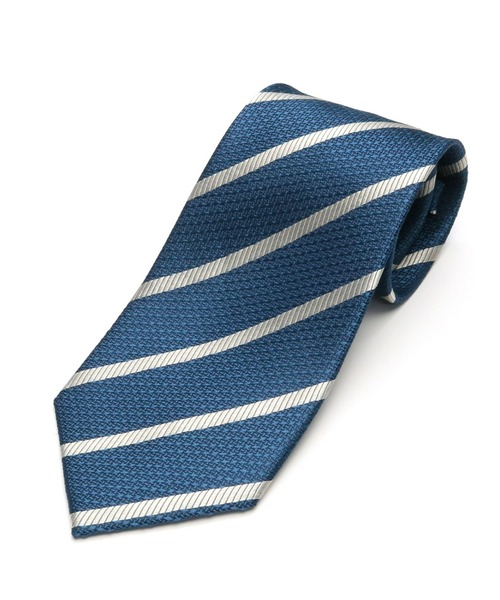 TOKYO SHIRTS（トウキョウシャツ）の「ガルザタイ  絹100%  ベーシックネクタイ（ネクタイ・メンズ・サックスブルー系1/サックスブルー系2/イエローゴールド/ラベンダー/ゴールド/ブラウン/ライトグレー/ピンク/ライトグリーン/グリーン/ネイビー系1/エメラルド/シルバー/ブルー/ネイビー系2・FREE）」の6枚目の写真