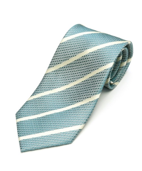 TOKYO SHIRTS（トウキョウシャツ）の「ガルザタイ  絹100%  ベーシックネクタイ（ネクタイ・メンズ・サックスブルー系1/サックスブルー系2/イエローゴールド/ラベンダー/ゴールド/ブラウン/ライトグレー/ピンク/ライトグリーン/グリーン/ネイビー系1/エメラルド/シルバー/ブルー/ネイビー系2・FREE）」の5枚目の写真