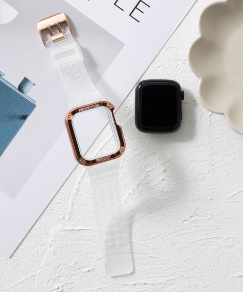 emonique（エモニーク）の「シリコン製 Apple Watch バンド スマートウォッチバンド【38/40/41/42/44/45/49mm対応】（デジタル腕時計・メンズ・ネイビー/ピンク/レッド/ホワイト/ブラック×ゴールド/ブルーグレー/ホワイト×ゴールド/その他/ブラック/ブラック×レッド/ダークグリーン/グレー/クリア/ブラック×ブルー/ブラック系その他/ブラック×シルバー/ホワイト系その他/その他1・42/38）」の16枚目の写真