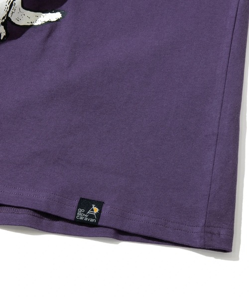 go slow caravan(ゴースローキャラバン)の「USA/C フェス猫TEE(Tシャツ/カットソー・メンズ・ホワイト/バイオレット・SMALL/MEDIUM/LARGE/X-LARGE)」の8枚目の写真
